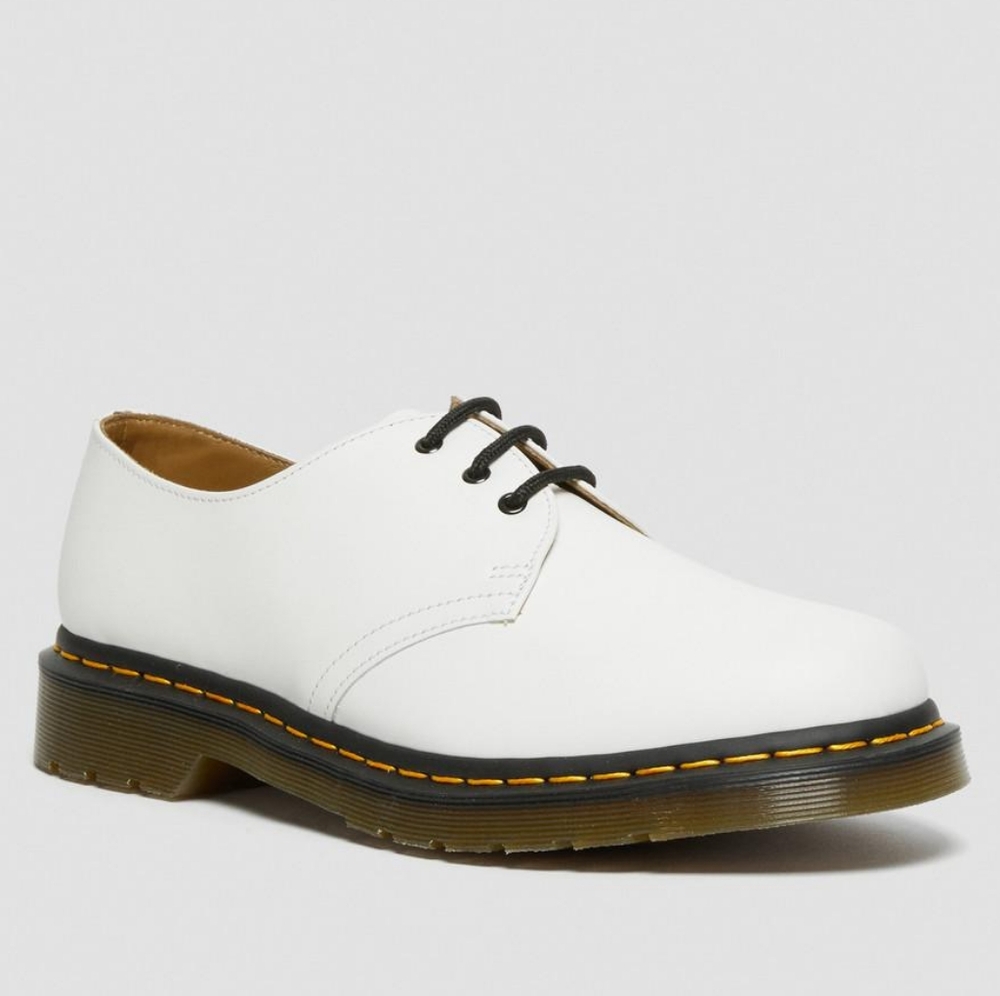 Dr Martens 1461 White Smooth Leather Oxford Shoes